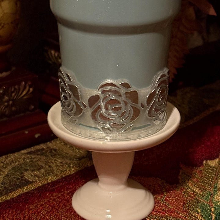 Silver Detailed Clear Rose Tumbler Boot, Tumbler Boot Sleeve, Princess Rose, Fit's Stanley Tumblers, Protective Sleeve, HOT SELLER