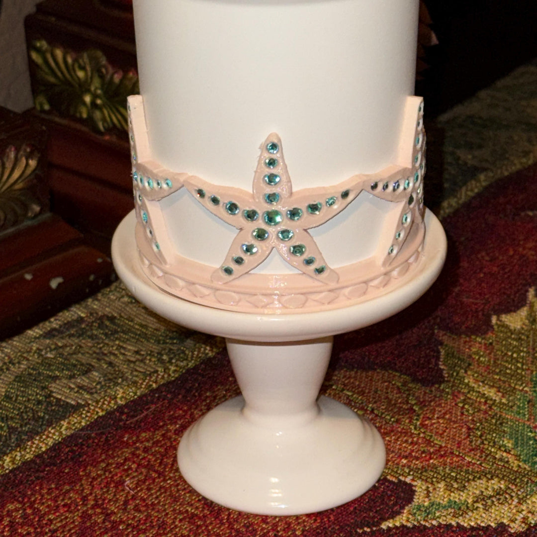 Beautiful Rhinestone Starfish Tumbler Boot, Cup Boot Sleeve, fits your Stanley and HydroJug Tumblers, Unique Gift for Summer, Customize
