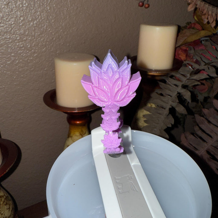 Beautiful Spring Pastel Floral Lotus Flower Tumbler Boot, Straw Topper, Tumbler Boot Sleeve, fits your Stanley Tumblers