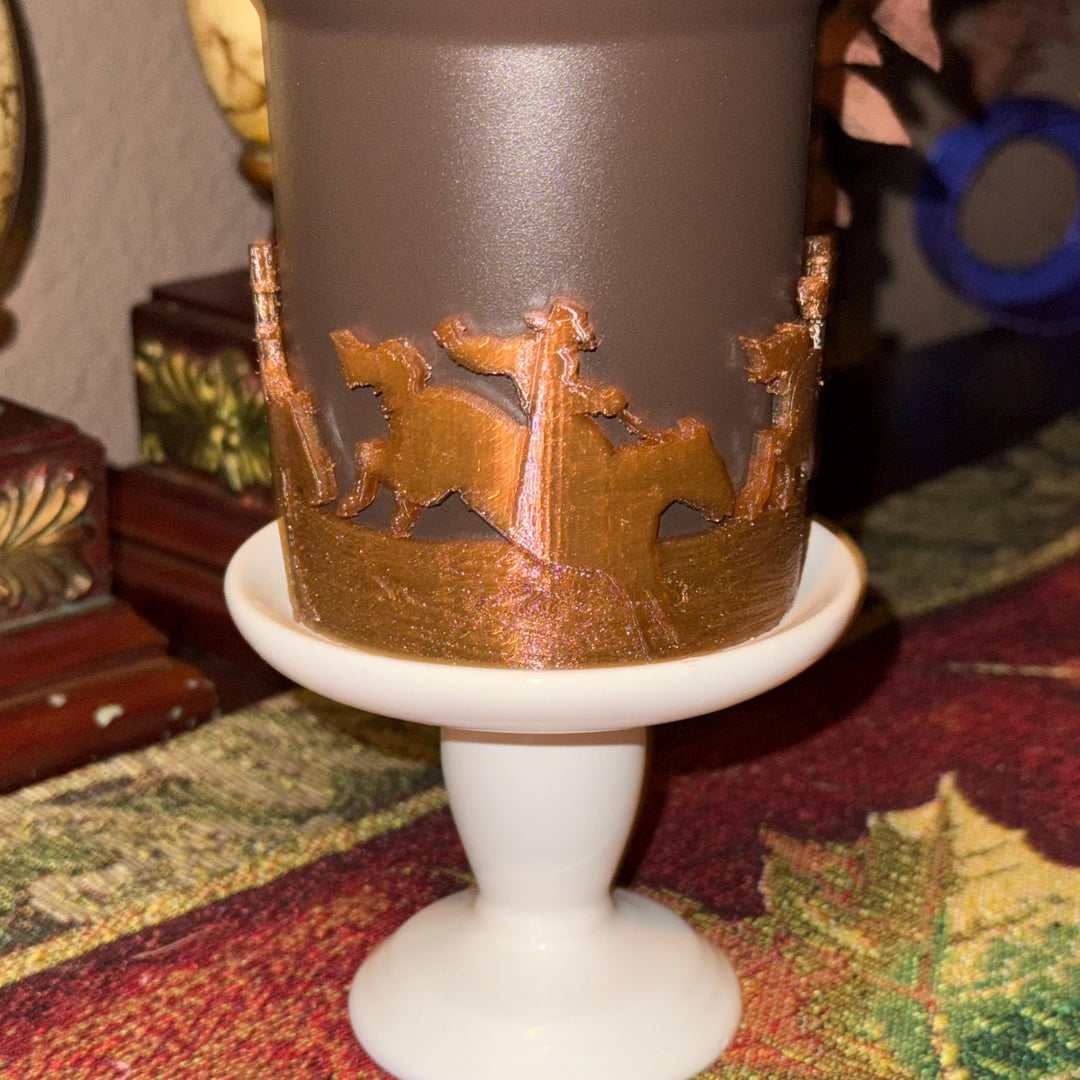 Cowboy and Horse Tumbler Boot, Bronco Riding Rodeo Cup Sleeve, fits your Stanley Hydrojug Tumblers, Unique Gift, custom colors