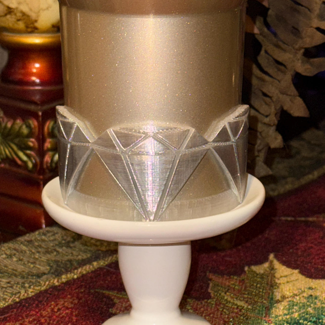 Fancy Diamond Embossed Princess Tumbler Boot, straw topper, Cup Sleeve, fits Stanley Tumblers, Unique Bride Gift
