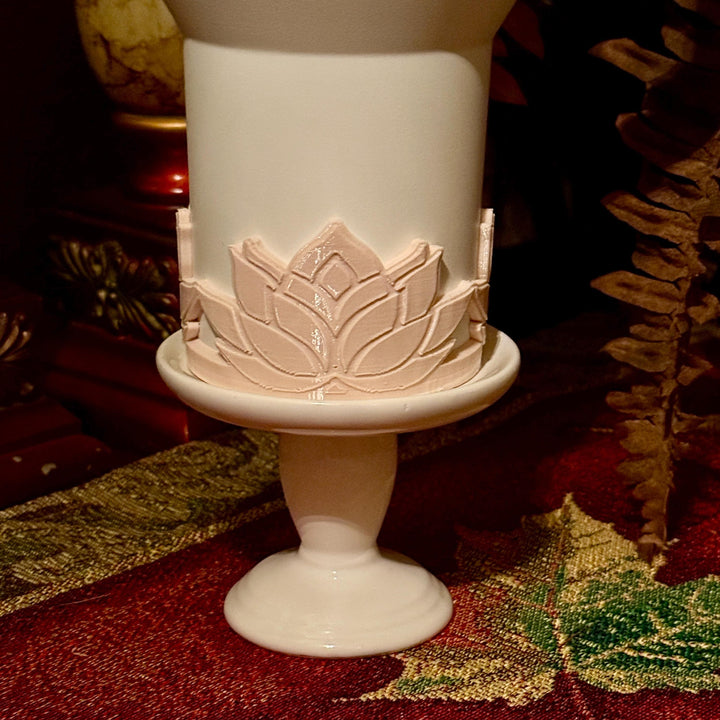 Beautiful Beige for the Apricot Palms Flower Tumbler Boot or Topper, Tumbler Boot Sleeve, straw topper, fits your Stanley Tumbler