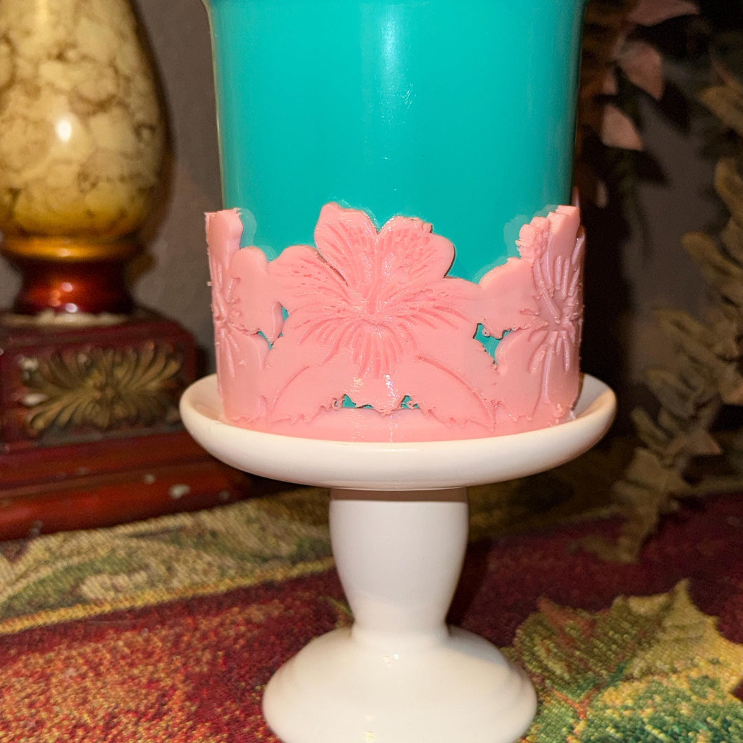 Spring Floral Flower Tumbler Boot, Tumbler Boot Sleeve, fits Stanley HydroJug, Hibiscus Resort Mothers Day Desert Blooms