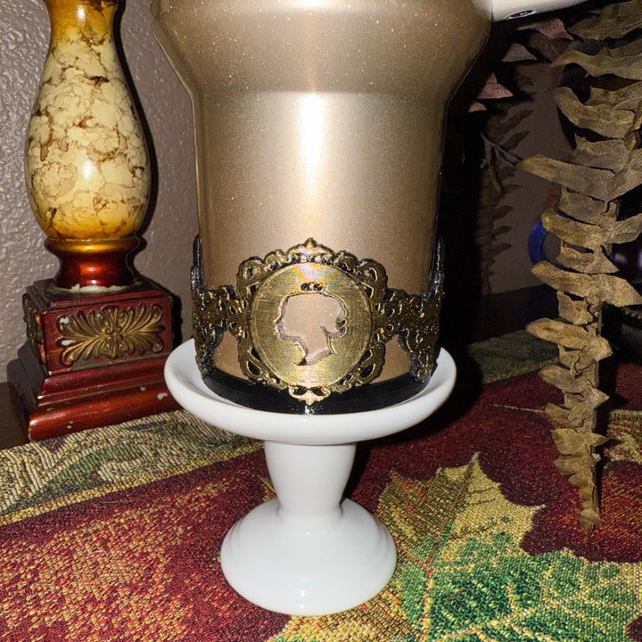 Fancy Detailed Princess Queen Tumbler Boot, Halo, Deluxe Crown and Straw Topper Collection, fits Stanley Tumblers, Unique Gift