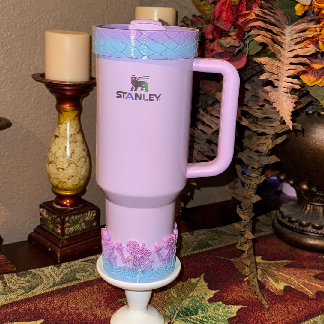 Mermaid Tumbler Boot or Halo, Cup Bangle Sleeve, summer beach themed cup sleeve, Fit's Stanley Tumblers, Protective Sleeve