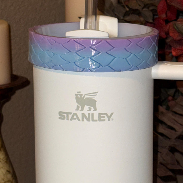 Mermaid Tumbler Boot or Halo, Cup Bangle Sleeve, summer beach themed cup sleeve, Fit's Stanley Tumblers, Protective Sleeve