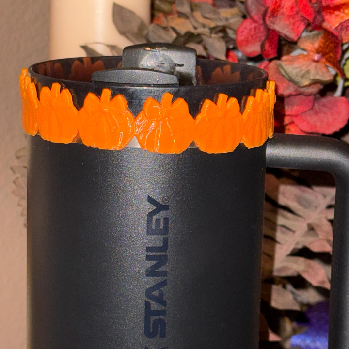 Halloween Pumpkin Tumbler Boot or Halo, Halloween Tumbler Sleeve, Festive Tumbler Accessories for 30 and 40 oz Tumblers, Unique Gift