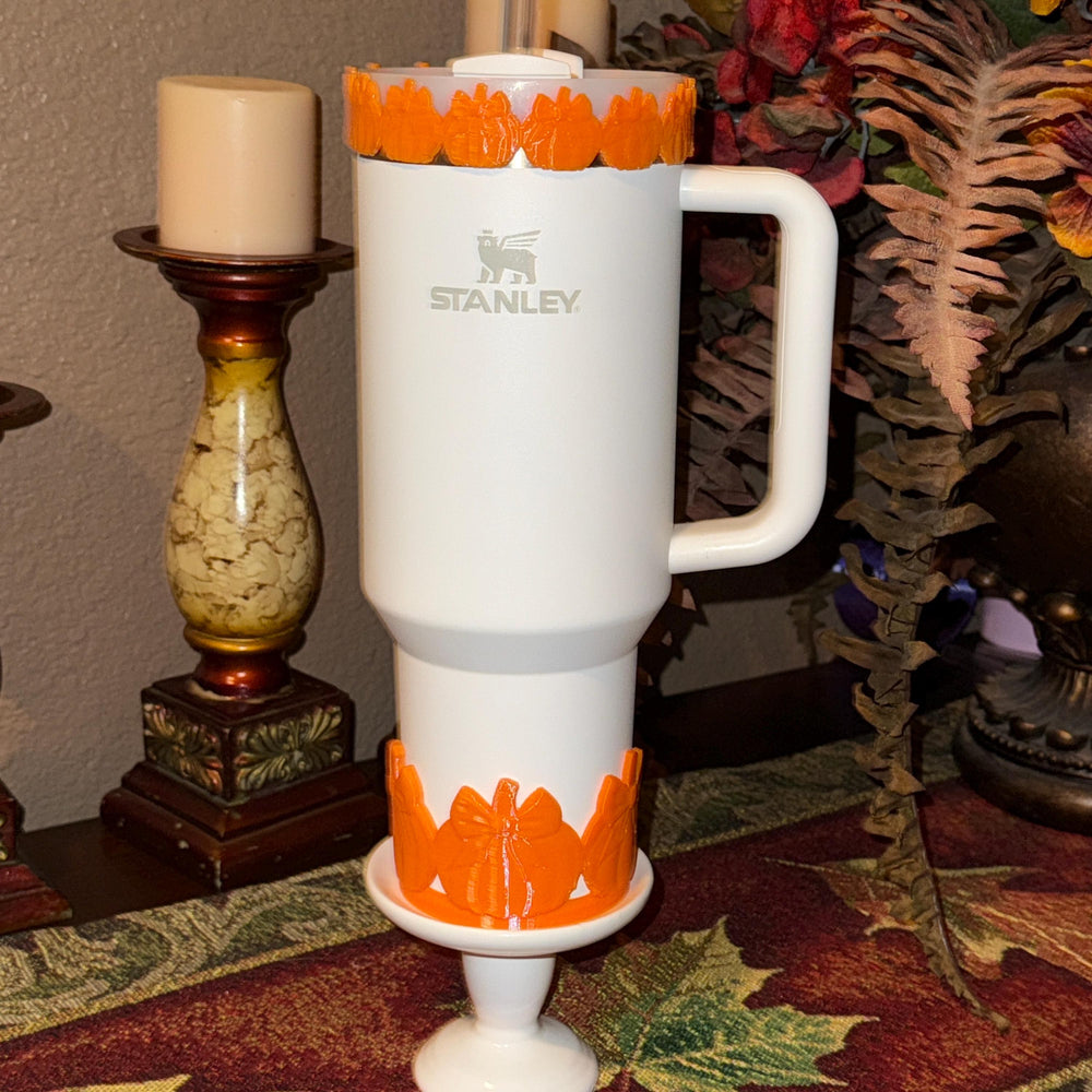 Halloween Pumpkin Tumbler Boot or Halo, Halloween Tumbler Sleeve, Festive Tumbler Accessories for 30 and 40 oz Tumblers, Unique Gift