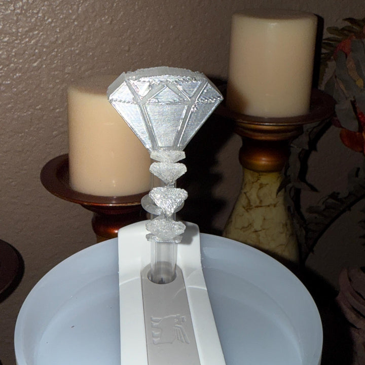 Fancy Diamond Embossed Princess Tumbler Boot, straw topper, Cup Sleeve, fits Stanley Tumblers, Unique Bride Gift