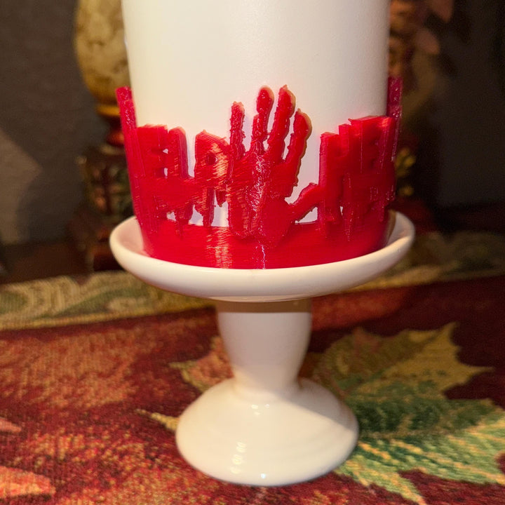 Help Handprint Blood drips Tumbler Boot Lid Halo Bangle and Boot for Stanley Accessories, Cup Sleeve