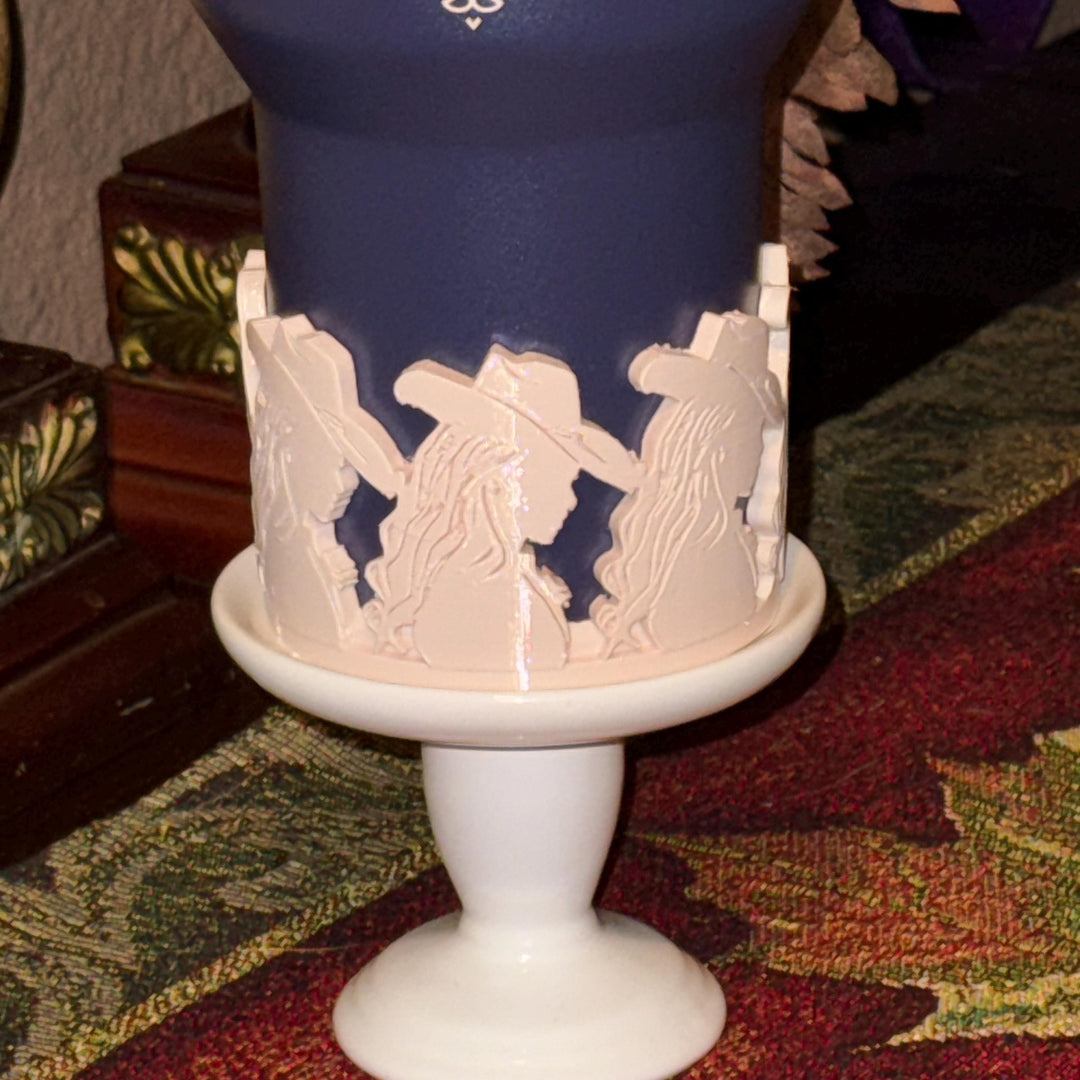 Cowgirl Hat Tumbler Boot, Rodeo Cup Sleeve, fits your Stanley and HydroJug Coldest Tumblers, Unique Gift, custom colors