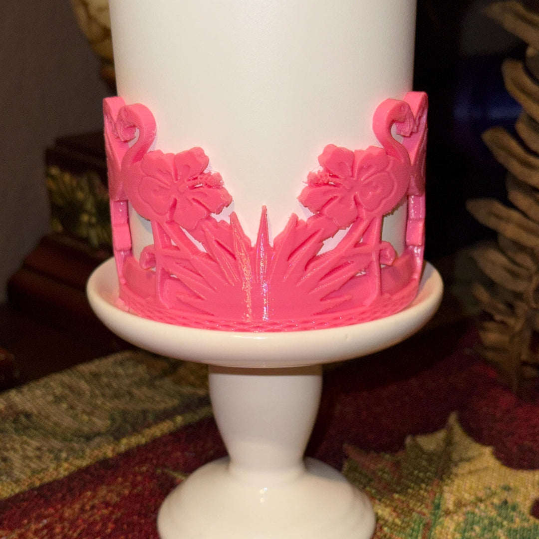 Tropical Flamingo Tumbler Boot, Cabana beach road trip Tumbler Boot Sleeve, Unique Gift, Hydrojug, Stanley, multiple color