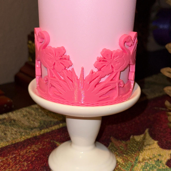 Tropical Flamingo Tumbler Boot, Cabana beach Tumbler Boot Sleeve, Unique Gift, multiple color