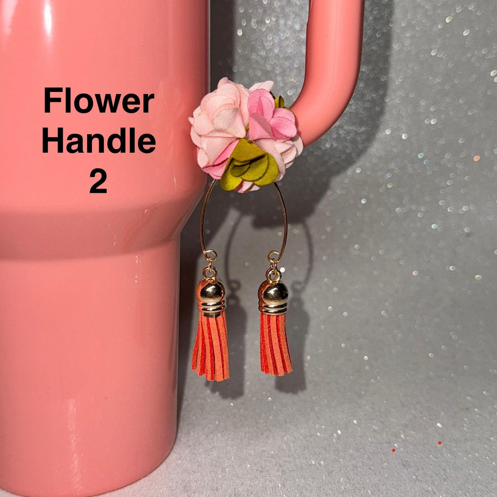 Beautiful Hanging Flower Cup Handle Clip – Magnetic Tumbler Charm Accessory