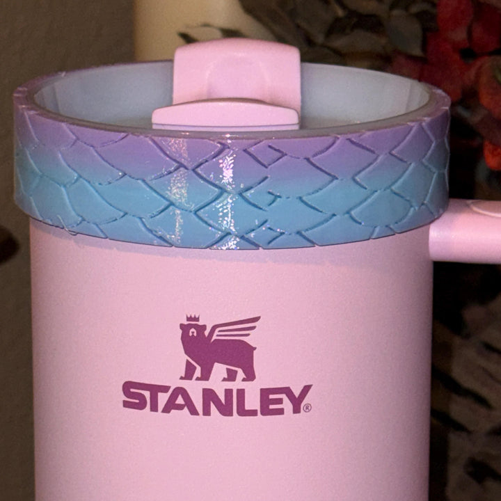 Mermaid Tumbler Boot or Halo, Cup Bangle Sleeve, summer beach themed cup sleeve, Fit's Stanley Tumblers, Protective Sleeve