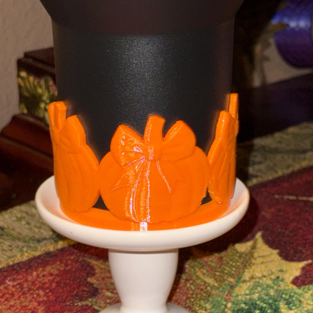 Halloween Pumpkin Tumbler Boot or Halo, Halloween Tumbler Sleeve, Festive Tumbler Accessories for 30 and 40 oz Tumblers, Unique Gift