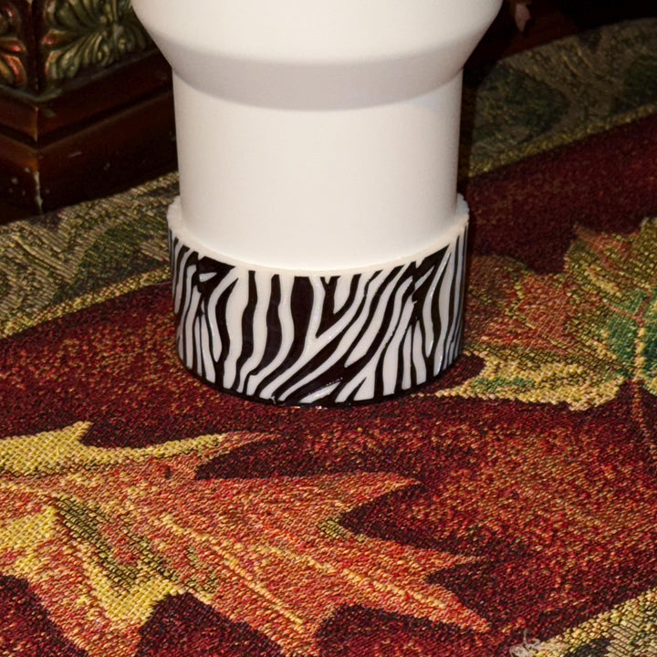 Zebra stripe Tumbler Boot Halo Choker or straw topper, fits your 20/30 or 40 oz Stanley