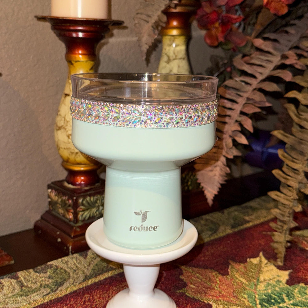 Saltini Margarita Flat Fancy Rhinestone Accessories to fit the Reduce Barware Tumbler, emblished with colorful rhinestones, unique gift