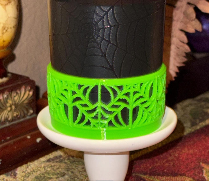 Spider and Spiderweb Tumbler Boots, Halloween Tumbler Sleeve, Accessories for your 40 oz Stanley Web Glow Wicked tumblers, Unique Gift