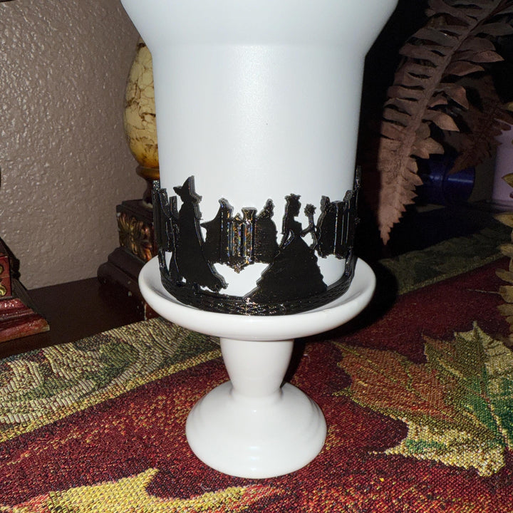Witch tumbler boot and witch hat tumbler topper, accessories for your Stanley tumbler, unique Halloween spellcast gift.