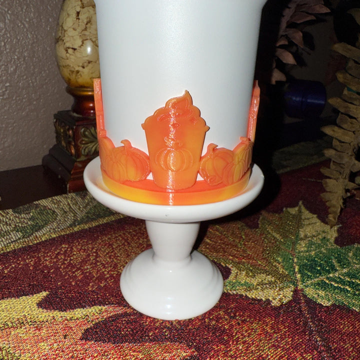 Pumpkin Spice Tumbler Boot, Drink Sleeve, Fall Accessories for 20 30 and 40 oz Stanley, color changing, coffee Unique Gift