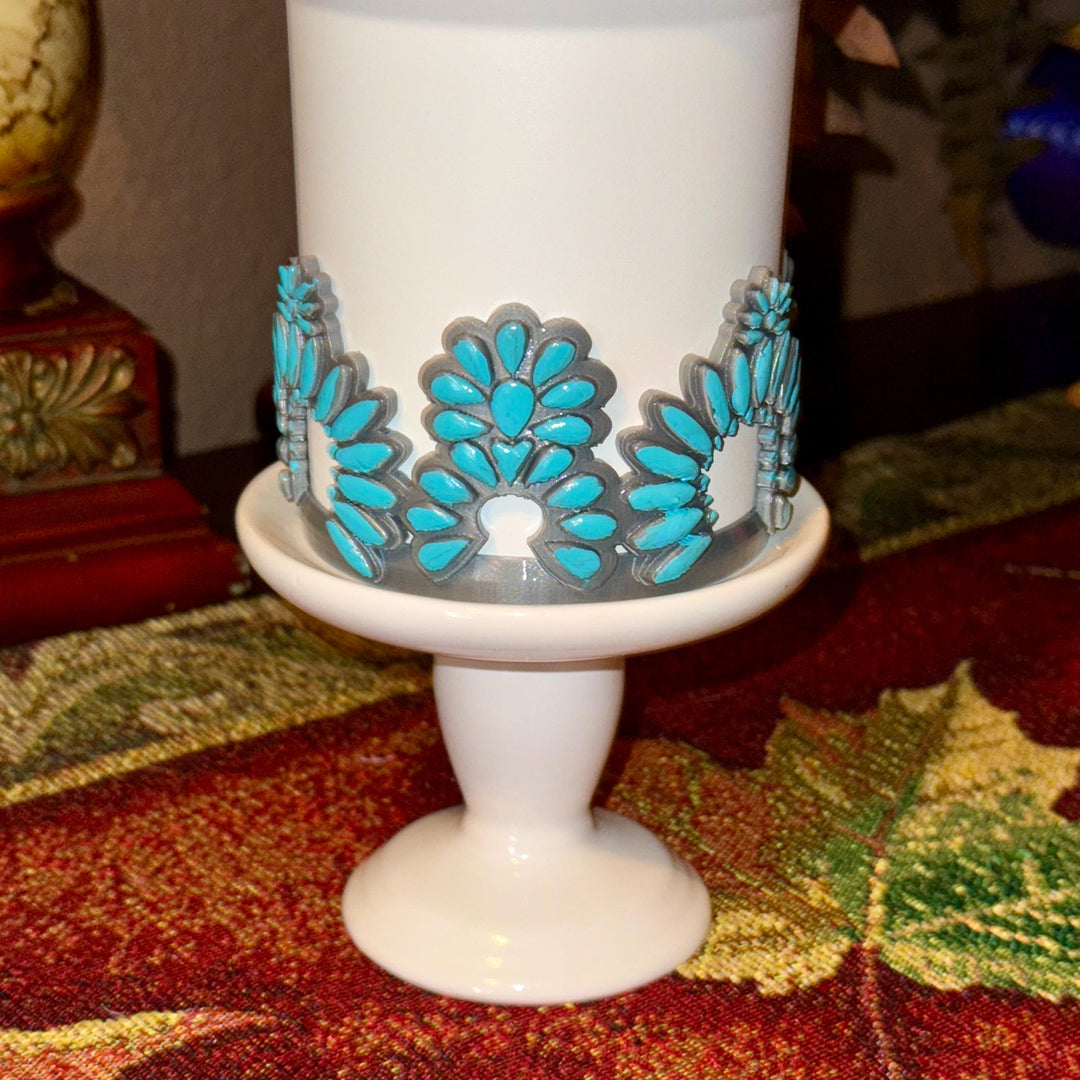 Concho Turquoise Tumbler Boot for Stanley, Drink Sleeve Protective Boot, Country Jewelry, Unique Stanley Accessories Gift