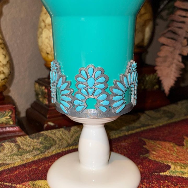 Concho Turquoise Tumbler Boot for Stanley, Drink Sleeve Protective Boot, Country Jewelry, Unique Stanley Accessories Gift