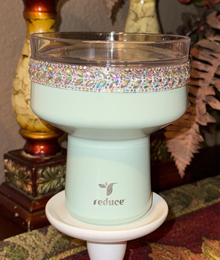Saltini Margarita Flat Fancy Rhinestone Accessories to fit the Reduce Barware Tumbler, emblished with colorful rhinestones, unique gift