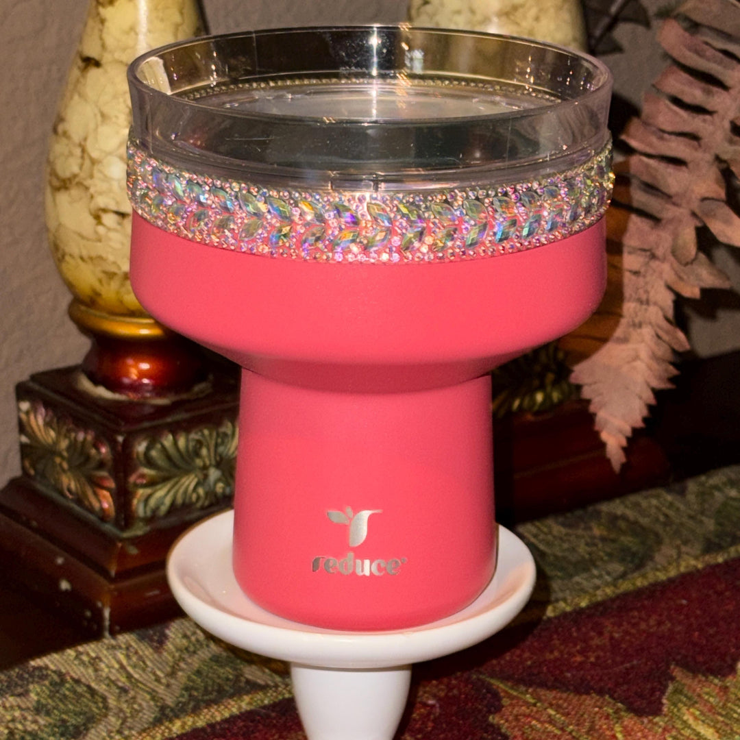 Saltini Margarita Flat Fancy Rhinestone Accessories to fit the Reduce Barware Tumbler, emblished with colorful rhinestones, unique gift