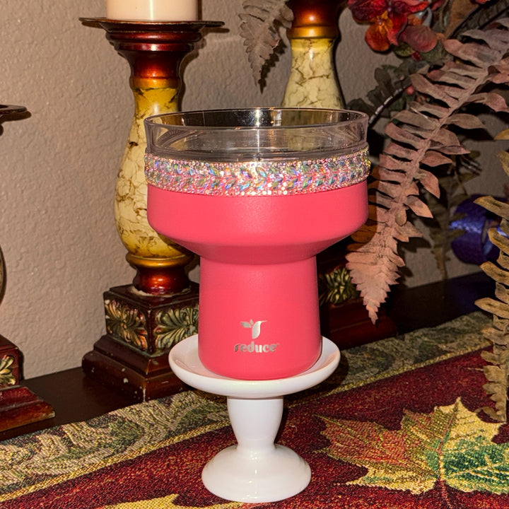 Saltini Margarita Flat Fancy Rhinestone Accessories to fit the Reduce Barware Tumbler, emblished with colorful rhinestones, unique gift