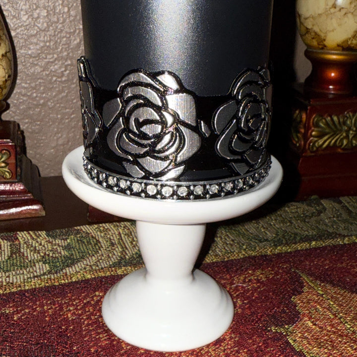 Silver Rhinestone Rose Tumbler Boot, Tumbler Boot Sleeve, Princess Rose, Fit's Stanley Tumblers, Protective Sleeve, black clear HOT SELLER