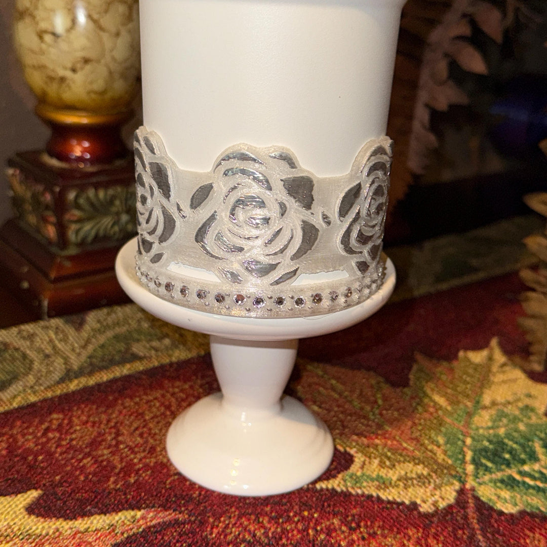 Silver Rhinestone Rose Tumbler Boot, Tumbler Boot Sleeve, Princess Rose, Fit's Stanley Tumblers, Protective Sleeve, black clear HOT SELLER