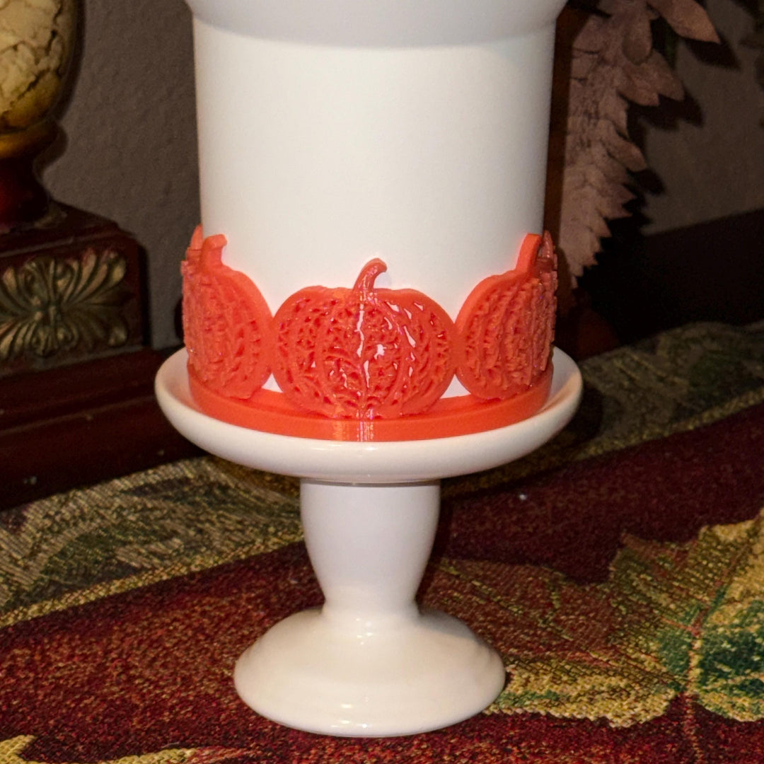 Detailed Halloween Pumpkin Tumbler Boot, Black Orange Halloween Cup Sleeve, Festive Accessories for 30 and 40 oz Tumblers, Unique Gift