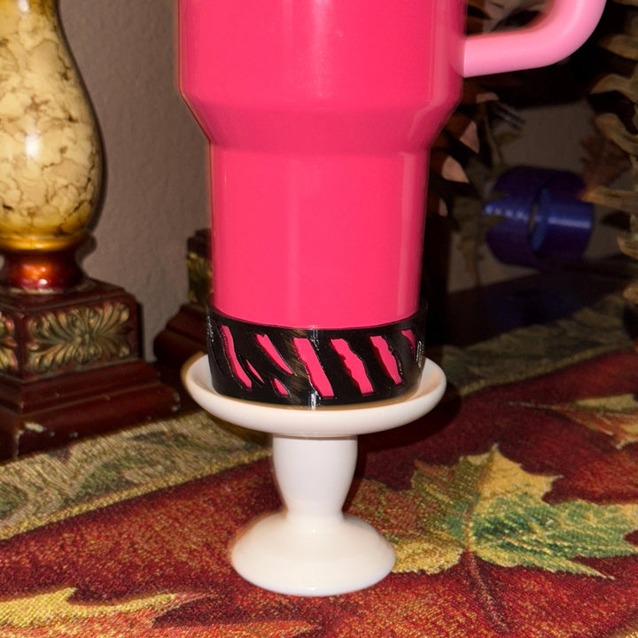 Zebra stripe Tumbler Boot, fits your 20/30 or 40 oz Stanley, unique gift