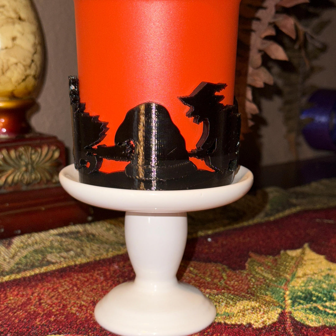 Witch and hat tumbler boot, Halloween accessories for your Stanley tumbler, unique Halloween gift.