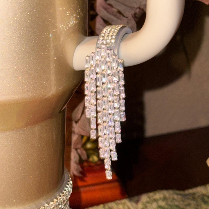 New Og Fancy Rhinestone Royal Princess Accessory For Stanley Tumblers Best Seller Crown Topper, Royal Queen Halo Bling Bangle Band Boot Stra