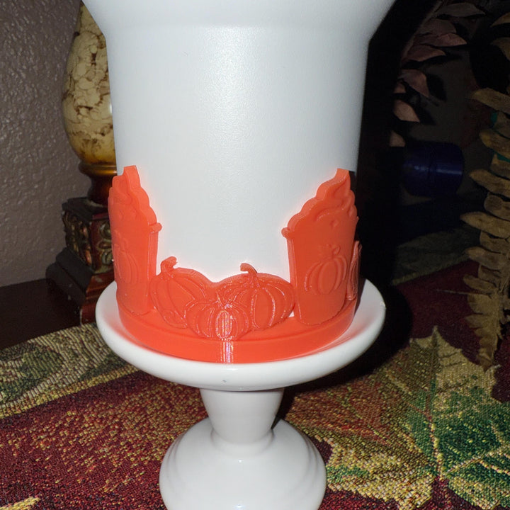 Pumpkin Spice Tumbler Boot, Drink Sleeve, Fall Accessories for 20 30 and 40 oz Stanley, color changing, coffee Unique Gift