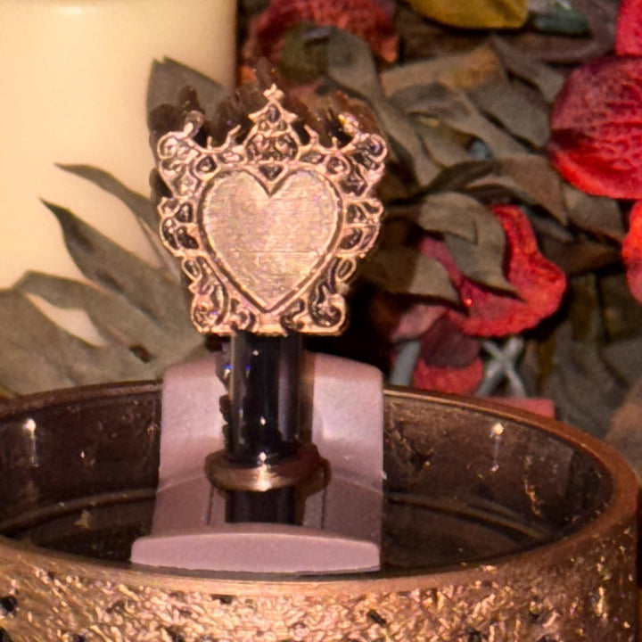 Damask Lace Tumbler Halo or Boot, Straw topper, Stanley accessories, unique gift, rose gold dark brown, Quencher Pro Tour
