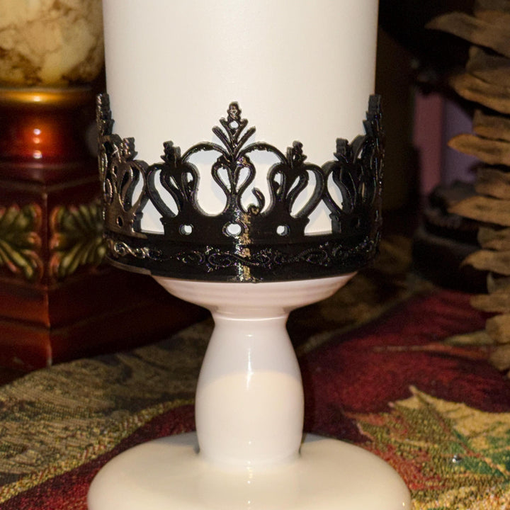 Fancy Black Silver Princess Crown Tumbler Boot, Tumbler Boot Sleeve, fits your Stanley Tumblers, Unique Gift