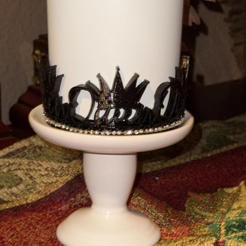Fancy Rhinestone Black Silver Queen Crown Tumbler Boot, Tumbler Boot Sleeve, fits your Stanley Tumblers, Unique Gift