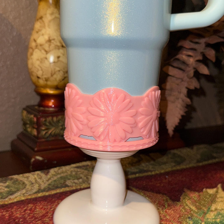 Daisy Sunflower Tumbler Boot, Protective Sleeve, Floral Boot, Fit's 20 30 and 40 oz Stanley, Flowers Tumbler Accessories