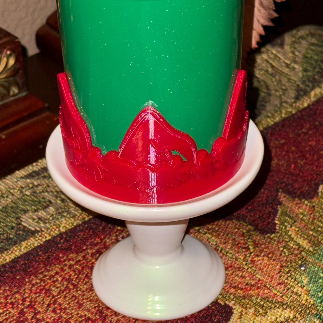 Christmas Santa Hat Tumbler Boot, Tumbler Boot Protective Sleeve, Unique Boot, Fit 20 30 oz and 40 oz Stanley, Accessories, Red White Green