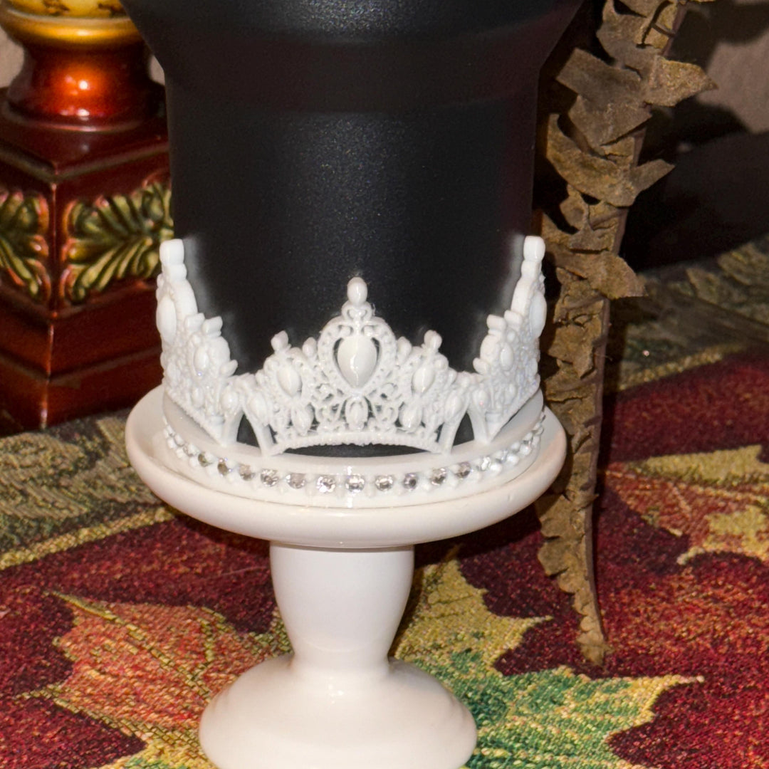 NEW Fancy Rhinestone Princess Tiara Crown Tumbler Boot, Stanley Accessories, Bride Wedding Quinceanera, Unique Gift, Custom Colors