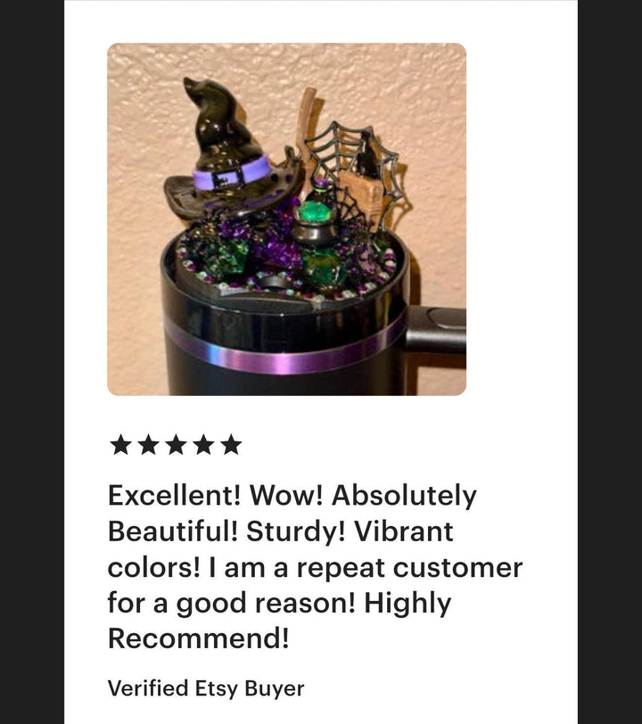 Halloween Witch Tumbler Topper, Halloween tumbler lid, Halloween gift, 3D Decorative Lid - HOT SELLER, unique gift