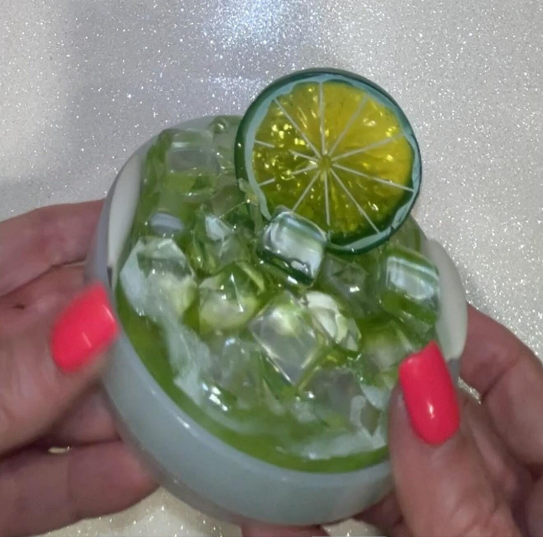 Margarita Lime Tumbler Accessories for Stanley tumblers, Halo Lid Band Bangle Boot, girls night happy hour, Unique Gift