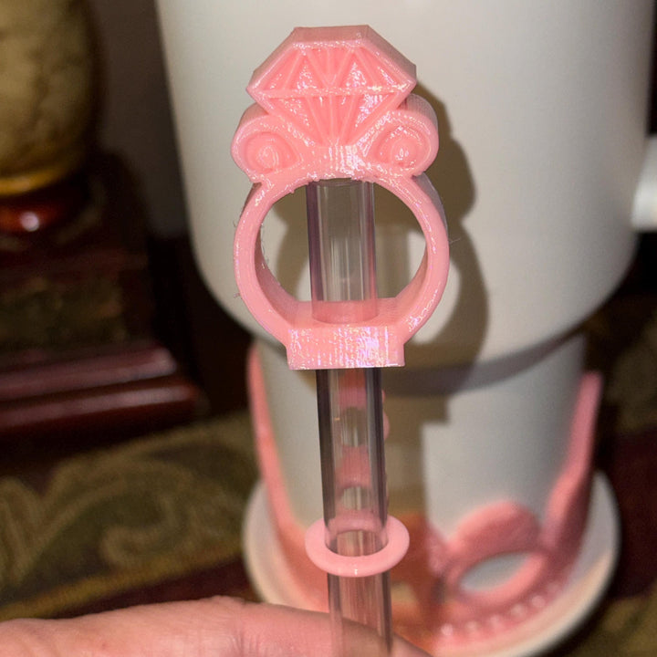 Pink and Silver Diva Rhinestone Tumbler Boot, Lid Halo or Topper for Stanley tumblers, Princess Doll Purse High Heels stilettos