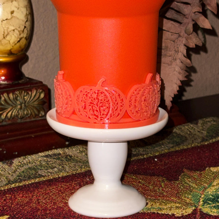 Detailed Halloween Pumpkin Tumbler Boot, Black Orange Halloween Cup Sleeve, Festive Accessories for 30 and 40 oz Tumblers, Unique Gift
