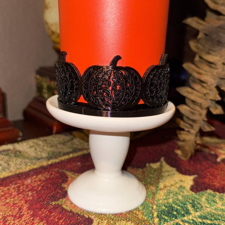 Detailed Halloween Pumpkin Tumbler Boot, Black Orange Halloween Cup Sleeve, Festive Accessories for 30 and 40 oz Tumblers, Unique Gift