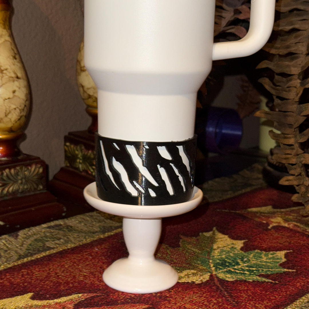 Zebra stripe Tumbler Boot, fits your 20/30 or 40 oz Stanley, unique gift