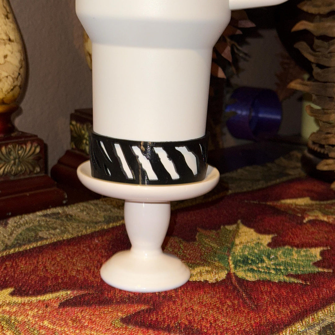 Zebra stripe Tumbler Boot, fits your 20/30 or 40 oz Stanley, unique gift